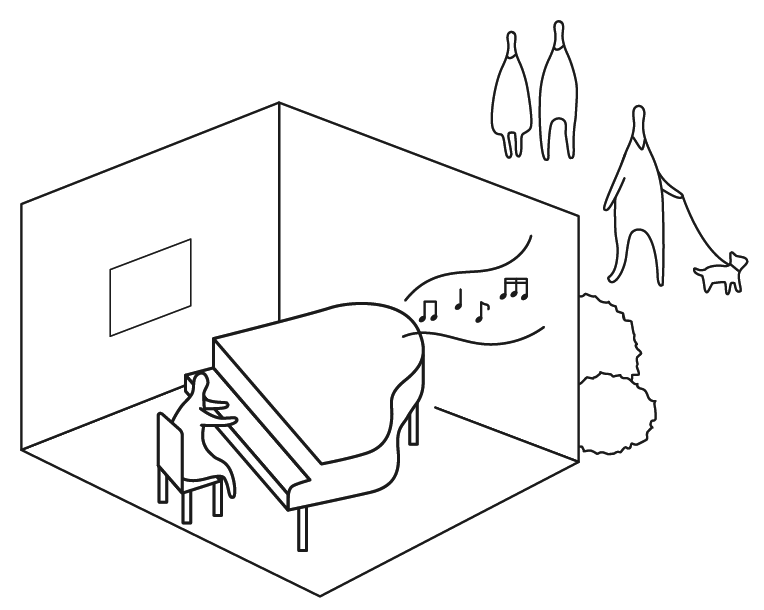 隣近所の苦情ゼロイラスト